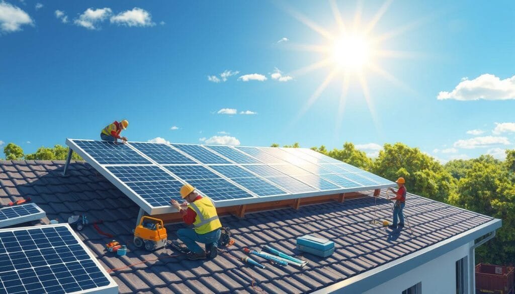 Solar Panel Installation Process