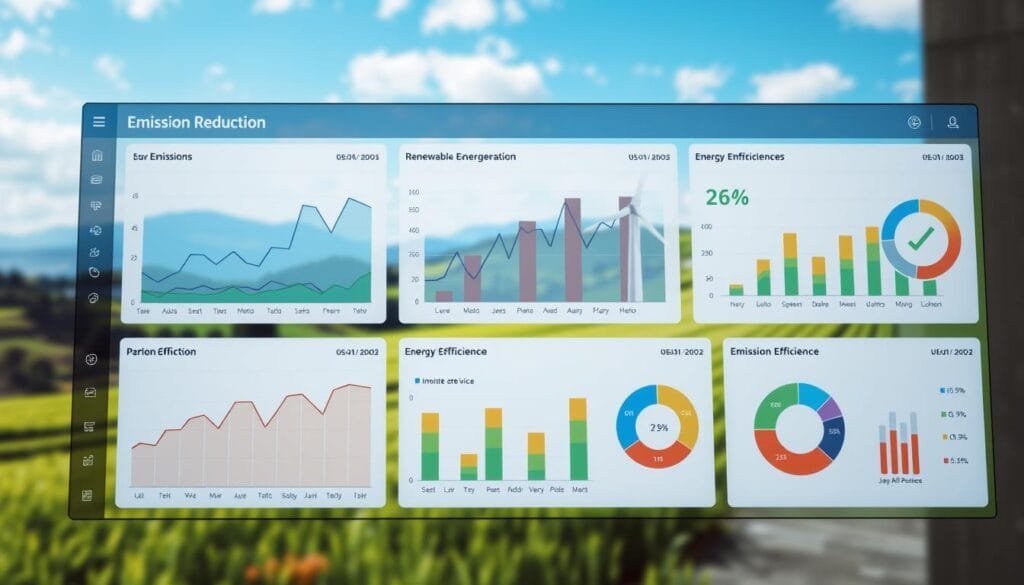 Emission Reduction Metrics Visualization