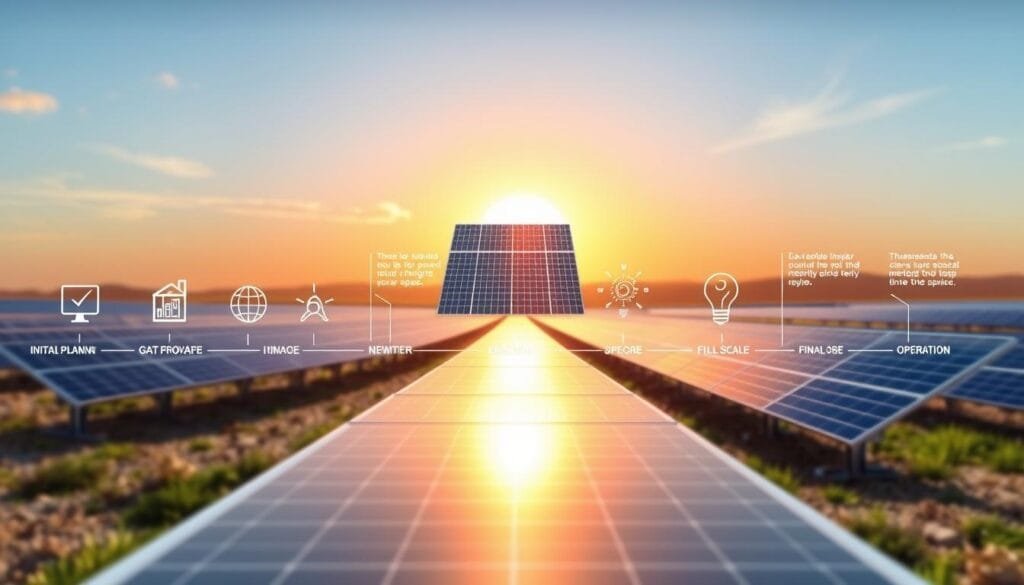 Solar Project Timeline Visualization