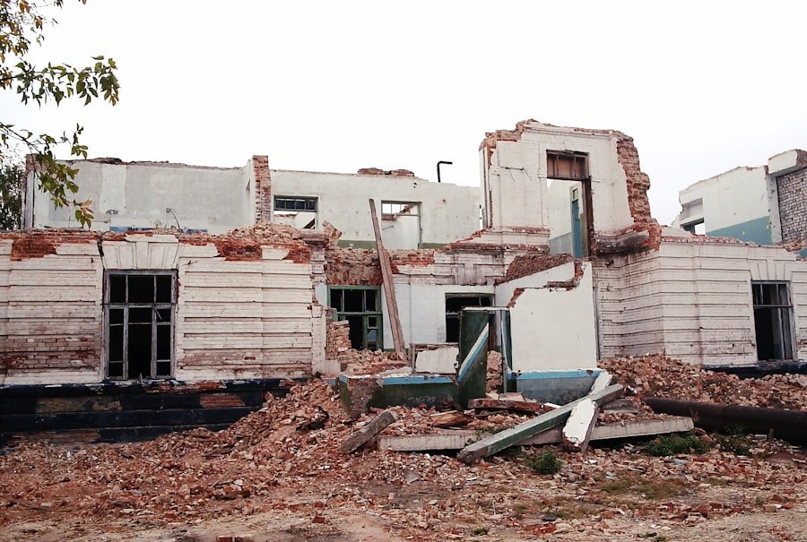 Photo Damaged buildings