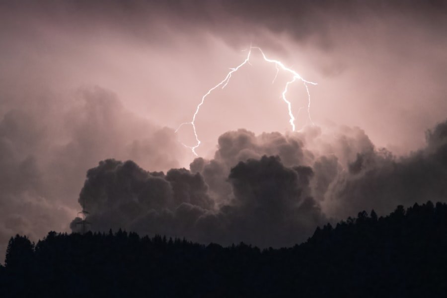Photo thunderstorm warning